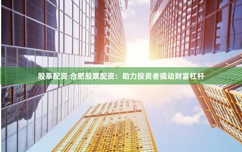 股莘配资 合肥股票配资：助力投资者撬动财富杠杆